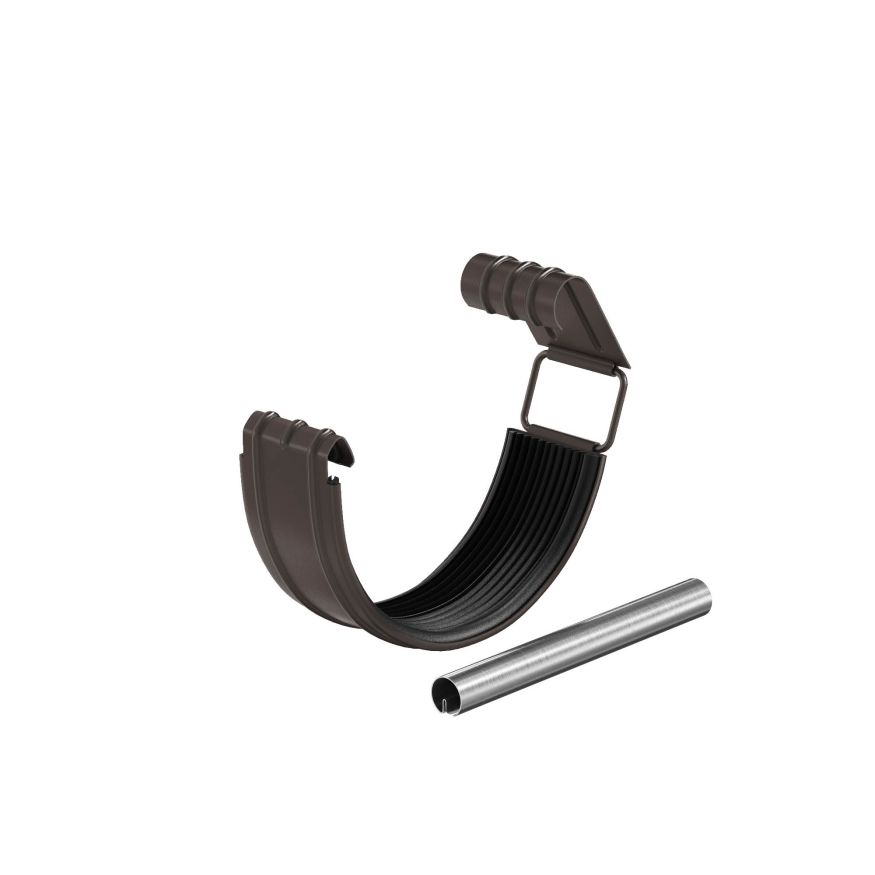 Соединитель желоба в комплекте Aquasystem, PU MATT, RAL 8017 Темно Коричневый 125/90 купить в Омске