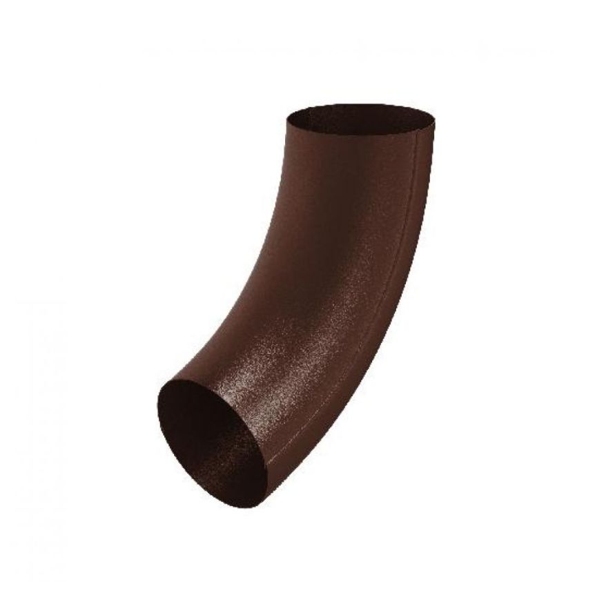 Колено трубы Aquasystem RAL 8017 Матовый коричневый 125/90 купить в Омске