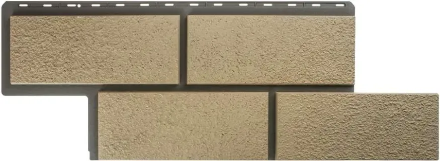 Фасадная панель Альта-Профиль Неаполитанский камень Слоновая Кость купить в Омске