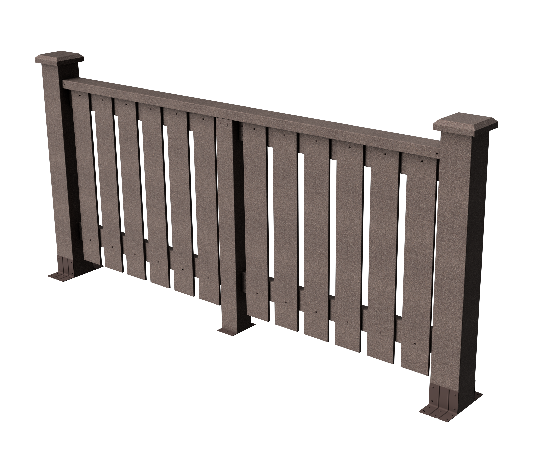 Декоративное ограждение из ДПК GRINDERDECO Вилидж венге купить в Омске