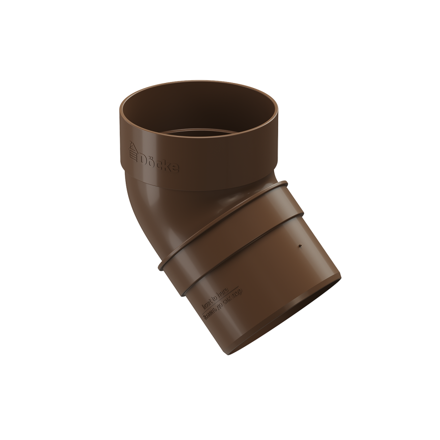 Колено водостока под углом 45˚, Docke Standard, Цвет: светло-коричневый купить в Омске