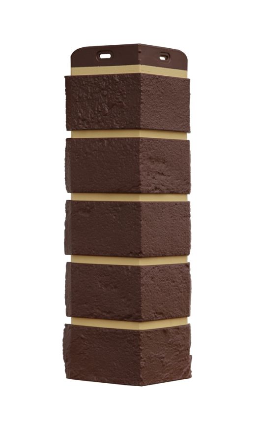 Угол наружный Grand Line, Состаренный кирпич Design Plus, Каштан (Песочный шов) купить в Омске