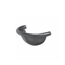 Заглушка полукруглая универсальная Aquasystem RR 23 Маренго матовая 150/100