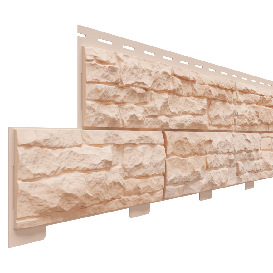 Фасадные панели Доломит, Скалистый риф элитный, Терракот купить в Омске