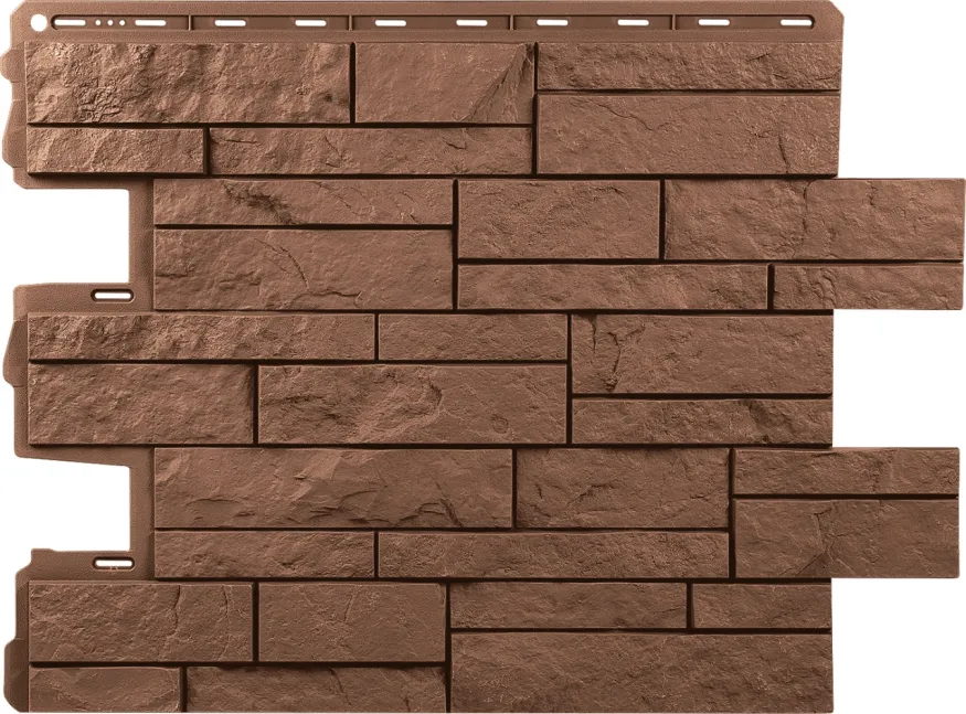 Фасадная панель Альта-Профиль, Шотландия ЭКО Терракотовый купить в Омске