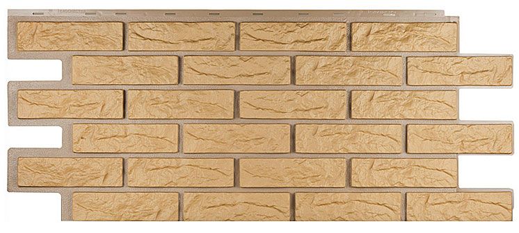 Фасадная панель Т-Сайдинг, Кирпич Лондон Брик Бежевый купить в Омске