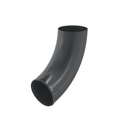 Отвод трубы Aquasystem, RAL 7024 Тёмно-серый 150/100
