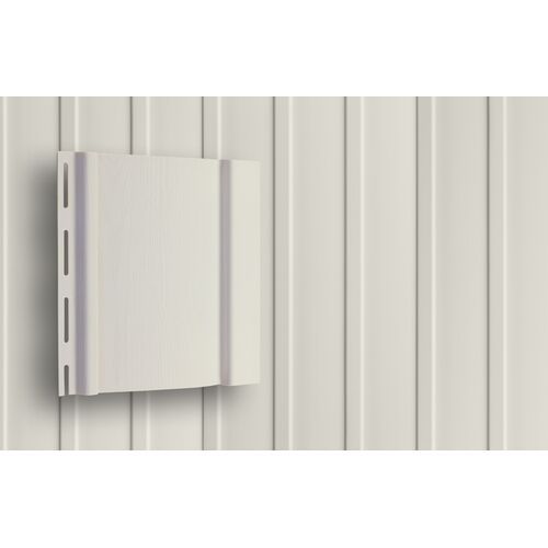 Вертикальный сайдинг Grand Line, цвет белый купить в Омске