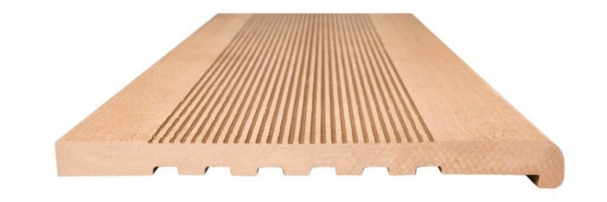 Ступени из ДПК NanoWood - Карамельные полнотелые купить в Омске