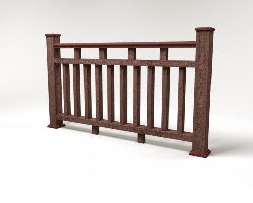 Ограждение из ДПК FG8 коричневое купить в Омске