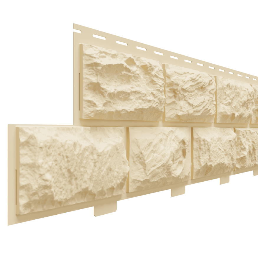 Фасадная панель Доломит, Альпийский, Цвет Шампань купить в Омске