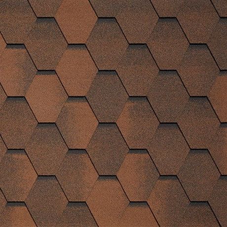 Гибкая черепица Tegola VENETO marrone 423 купить в Омске