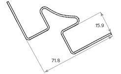 Внутренний угол Tecos Ardennes Розовый светлый купить в Омске