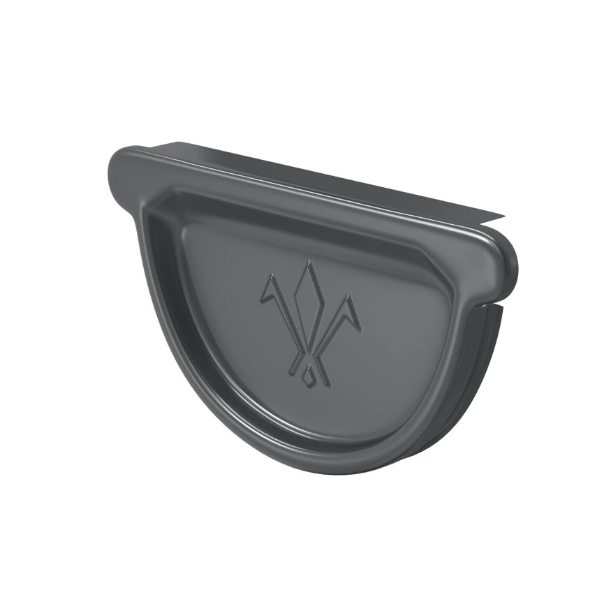 Заглушка универсальная с резиновым уплотнителем Aquasystem, PU MATT, RAL 7024 Тёмно-серый 125/90 купить в Омске