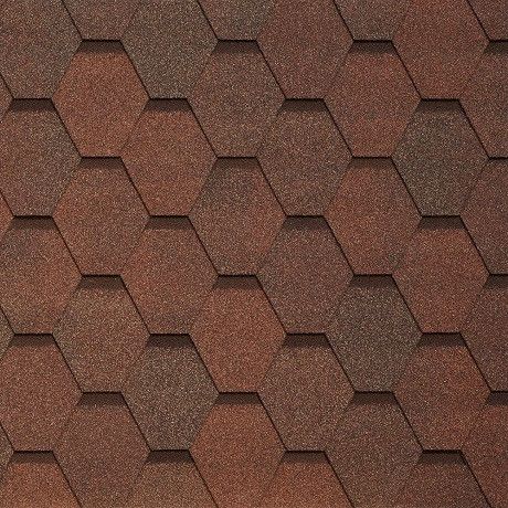 Гибкая черепица Tegola VENETO nocciola 418 купить в Омске