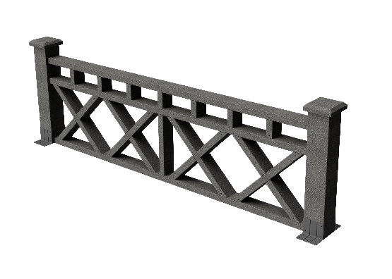 Декоративное ограждение ДПК GRINDERDECO Бэйли в цвете серый базальт купить в Омске