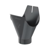 Воронка желоба Aquasystem, PU MATT, RAL 7024 Тёмно-серый 125/90