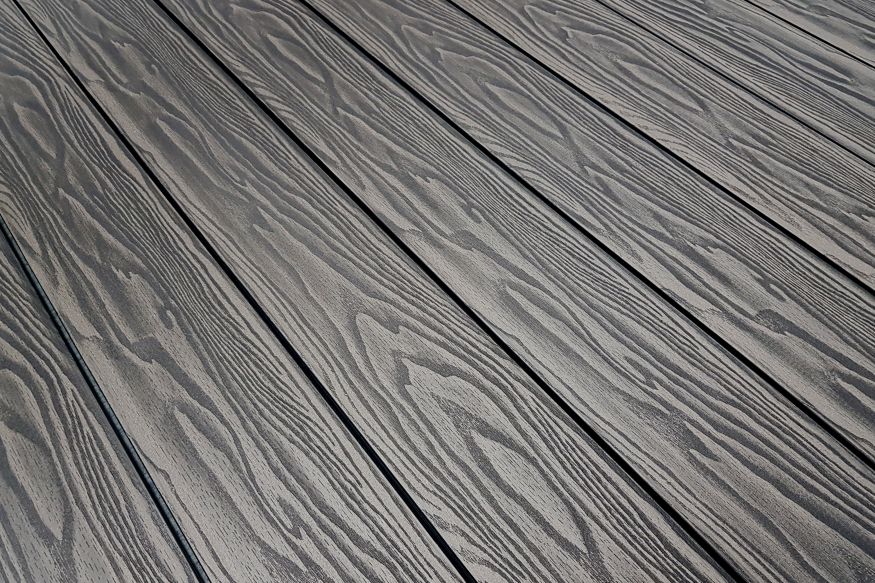 Террасная доска из ДПК Terrapol Смарт 3D (Полнотелая без паза) Черное дерево купить в Омске