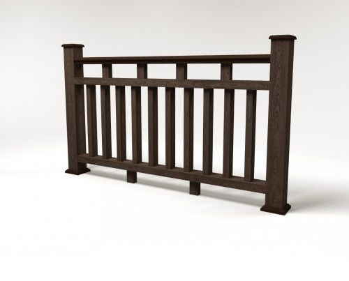 Ограждение из древесно-полимерного композита FG8 венге купить в Омске