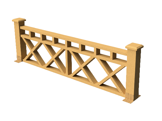 Декоративное ограждение ДПК GRINDERDECO Бэйли в цвете песчаника купить в Омске