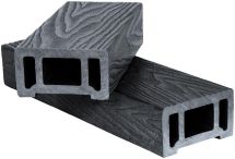 Поручень Polivan SINGARAJA 3D, черный с текстурой дерева.