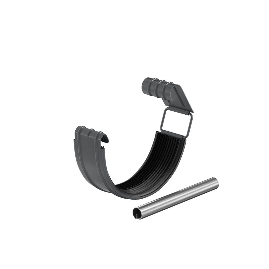 Соединитель желоба в комплекте Aquasystem, RAL 7024 Тёмно-серый 150/100 купить в Омске