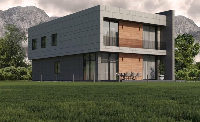 Фиброцементный сайдинг Roofas COLOR Line Светло-серый купить в Омске