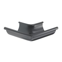 Угол желоба наружный Aquasystem, PU MATT, RAL 7024 Тёмно-серый 150/100