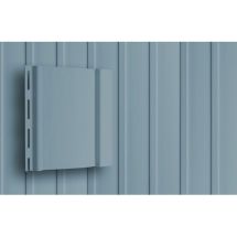 Вертикальный сайдинг Grand Line, цвет голубой