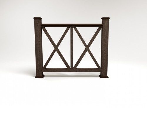 Ограждение из ДПК FG7 цвета венге купить в Омске