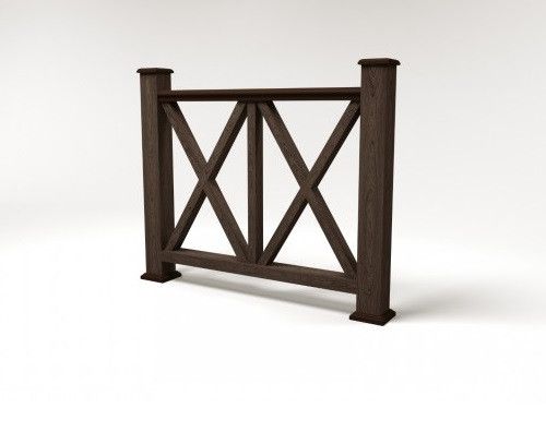 Ограждение из ДПК FG7 цвета венге купить в Омске