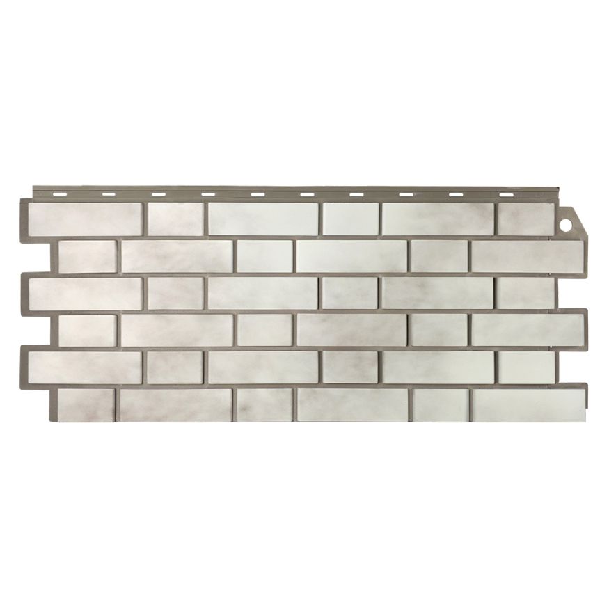 Фасадная панель FineBer, Кирпич облицовочный 3D, Бело-коричневый купить в Омске