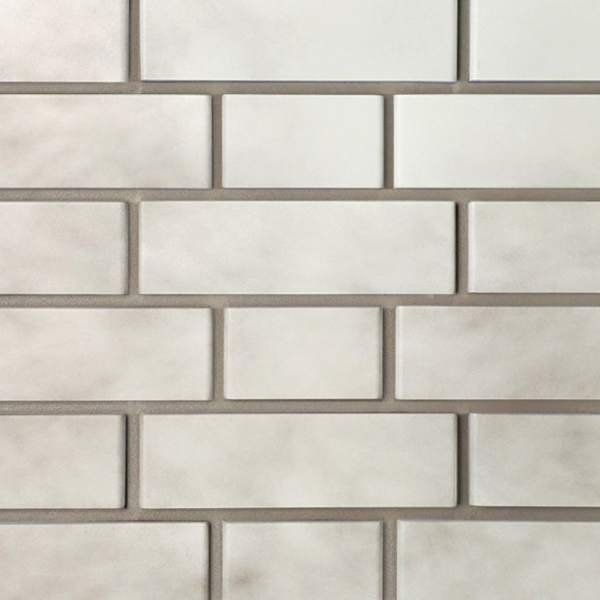 Фасадная панель FineBer, Кирпич облицовочный 3D, Бело-коричневый купить в Омске