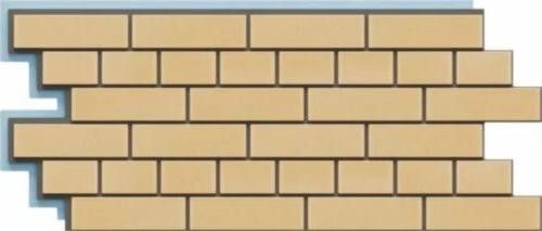 Фасадная термопанель Доломит Кирпич 40 мм, Желтый купить в Омске