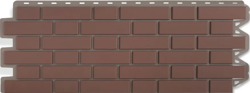 Фасадная панель Альта-Профиль, Клинкерный кирпич, Жжёный купить в Омске