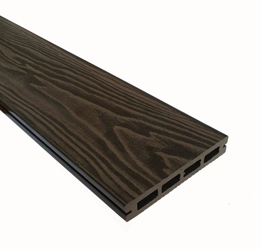 Террасная доска ДПК Terrapol Смарт 3D (пустотелая с пазом) Венге Соренто купить в Омске