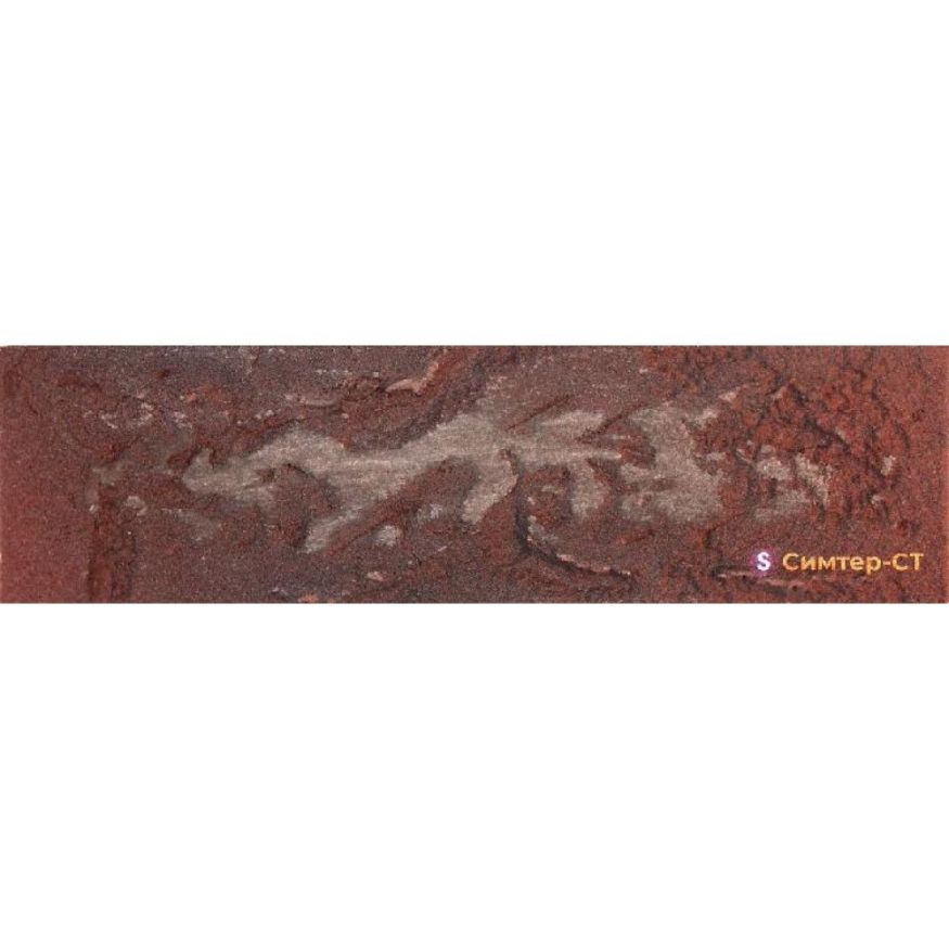 Гибкая клинкерная плитка Симтер СТ-ФН-14 Античный кирпич с патиной (фактурный градиентный) купить в Омске