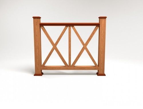 Ограждение из ДПК FG7 терракотового цвета купить в Омске