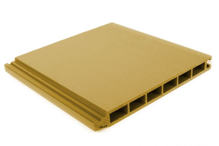 Стеновая панель из ДПК Aй-Техпласт золотого цвета купить в Омске