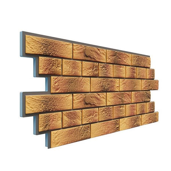 Фасадная термопанель Доломит Венецианский кирпич 20мм, Нарва купить в Омске