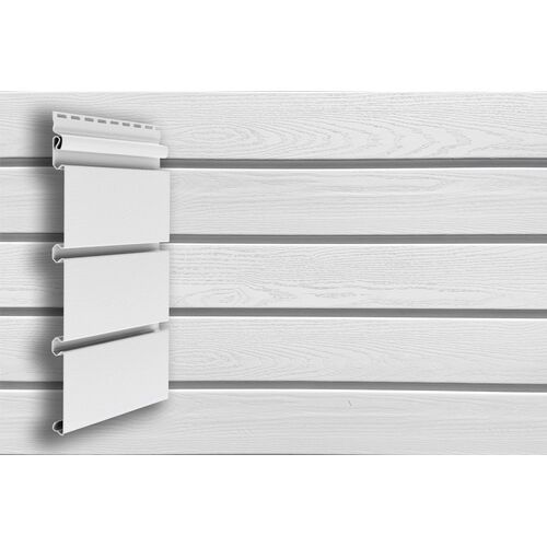 Сайдинг Архитектурный Планкен Grand Line в белом цвете купить в Омске