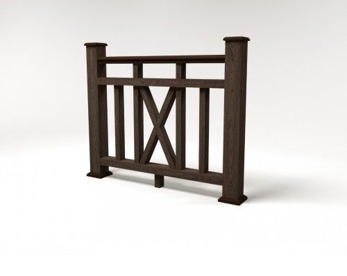 Ограждение из ДПК FG6 в цвете венге купить в Омске