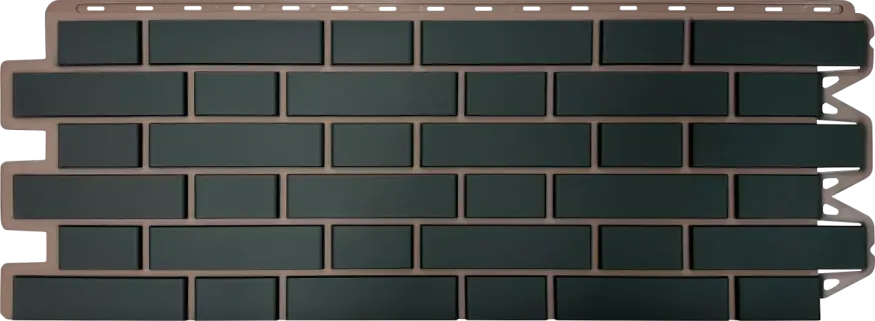 Фасадная панель Альта-Профиль, Клинкерный кирпич, Графит купить в Омске