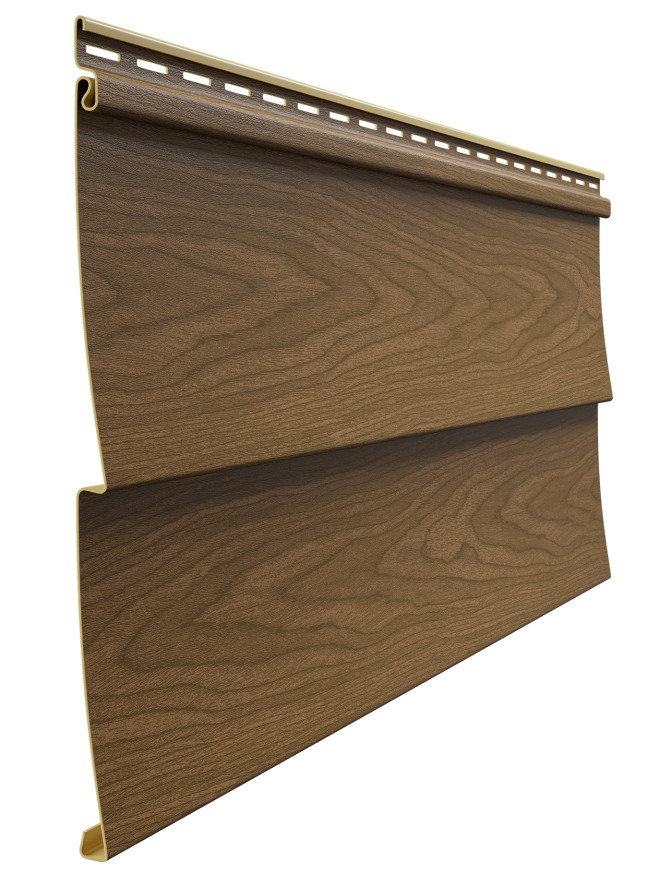 Виниловый сайдинг Docke, модель Ёлочка D5C, оттенок Миндаль. купить в Омске