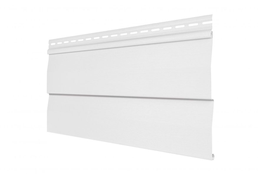 Виниловый сайдинг Tecos Корабельный брус, Белый купить в Омске