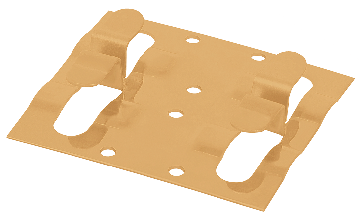 Кляймер рядный для установки наличника бежевого цвета купить в Омске