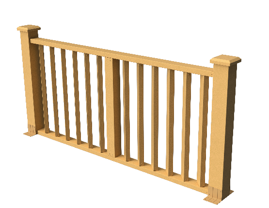 Декоративное ограждение ДПК GRINDERDECO Бруклин цвет песчаник. купить в Омске