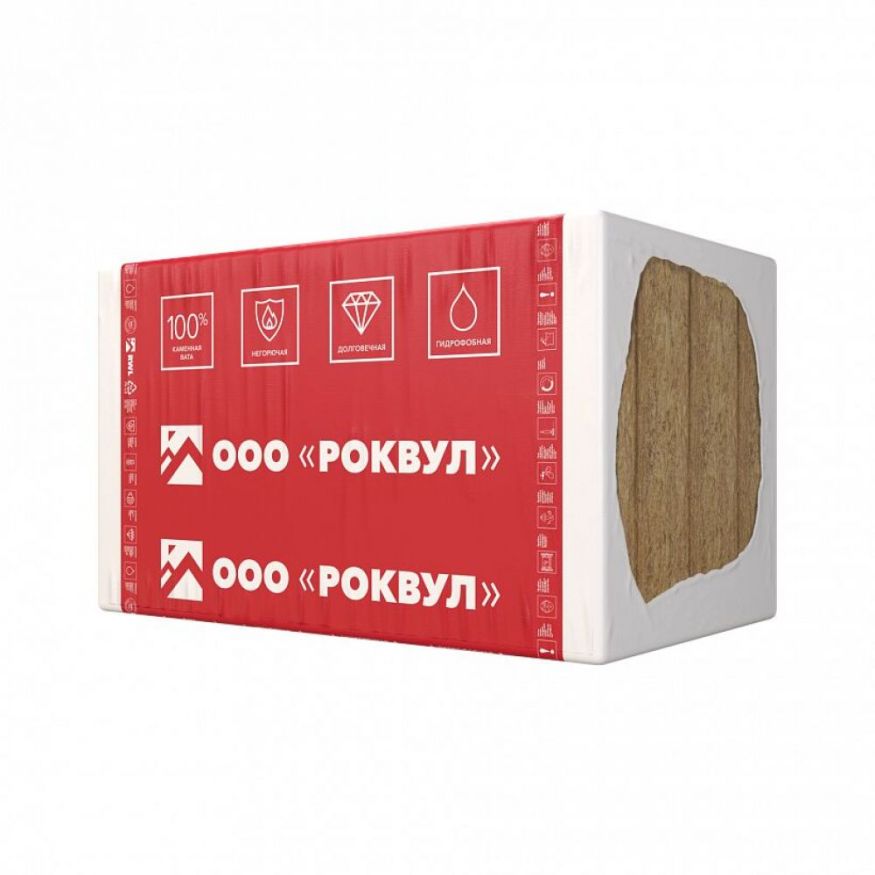 Утеплитель Rockwool ВЕНТИ БАТТС Д Оптима 150х600х1000/4шт/2.4м2/0.36м3 (16упак/палл) Rockwool купить в Омске