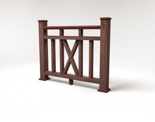 Ограждение из ДПК FG6 коричневое купить в Омске