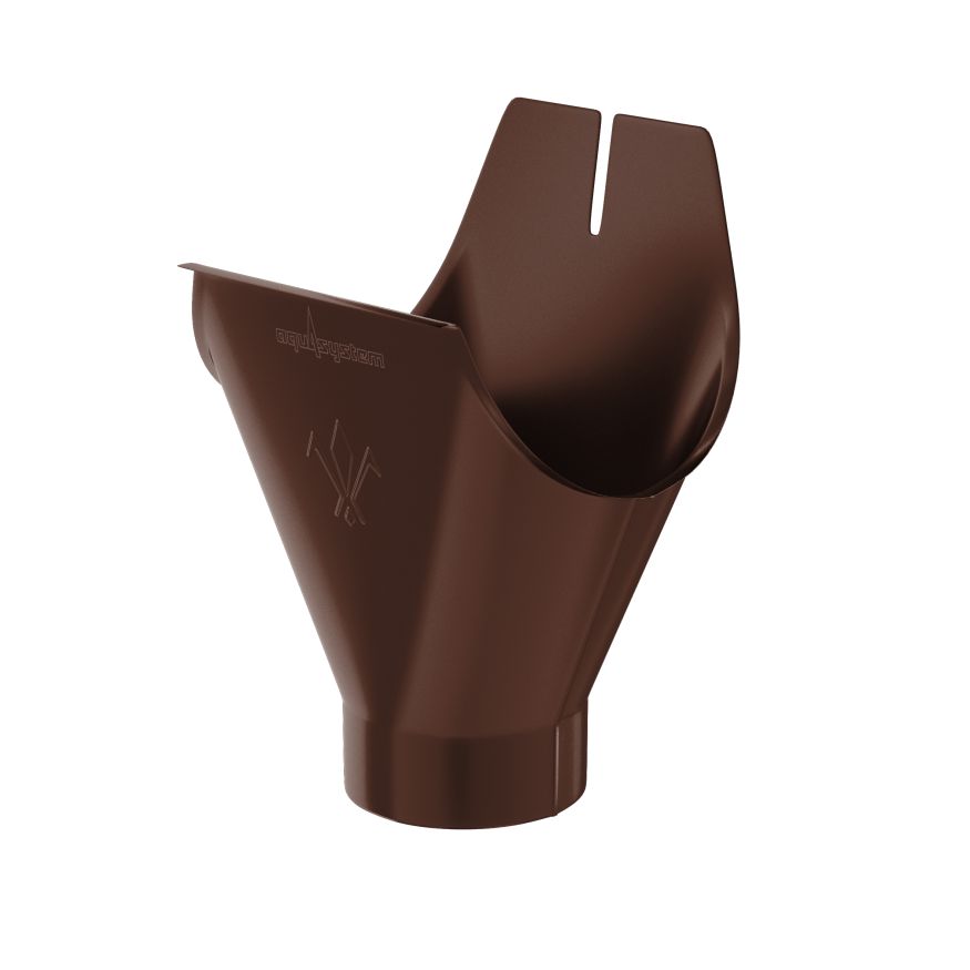 Воронка желоба Aquasystem, RAL 8017 Коричневый 125/90 купить в Омске